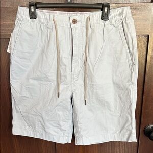 Roundtree & Yorke Caribbean Men's Light Gray Casual Shorts, Size 36